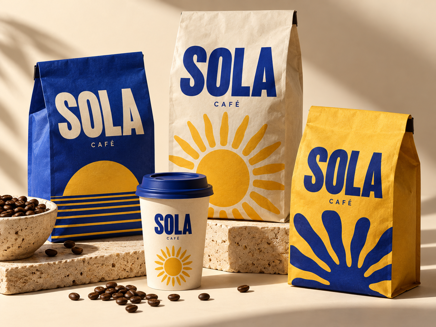 SOLA — Brand identity · Coffee